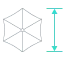 Icon of umbrella diameter - 16.4ft