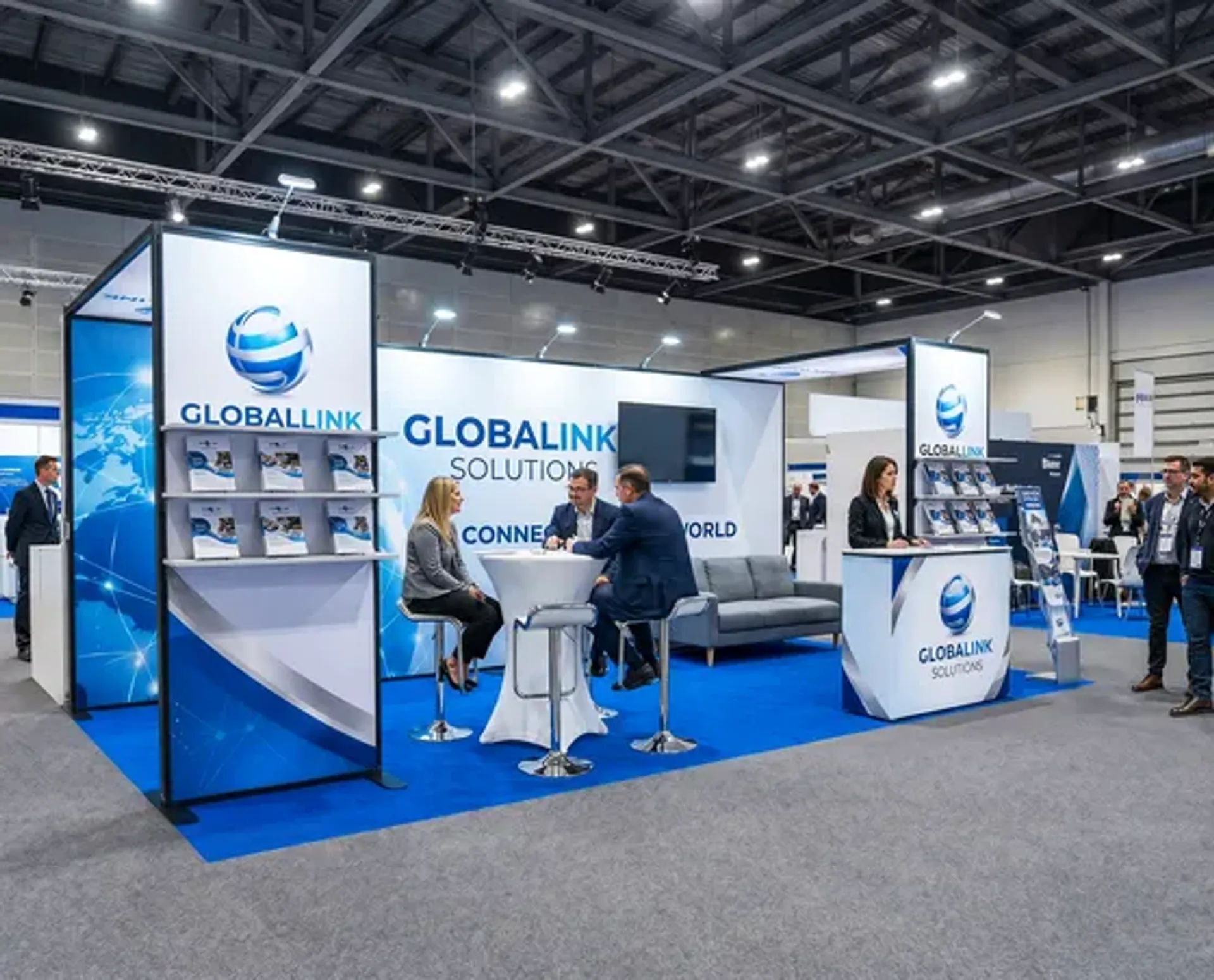10x20 Heavy Duty Trade Show Booth with Double Arch
