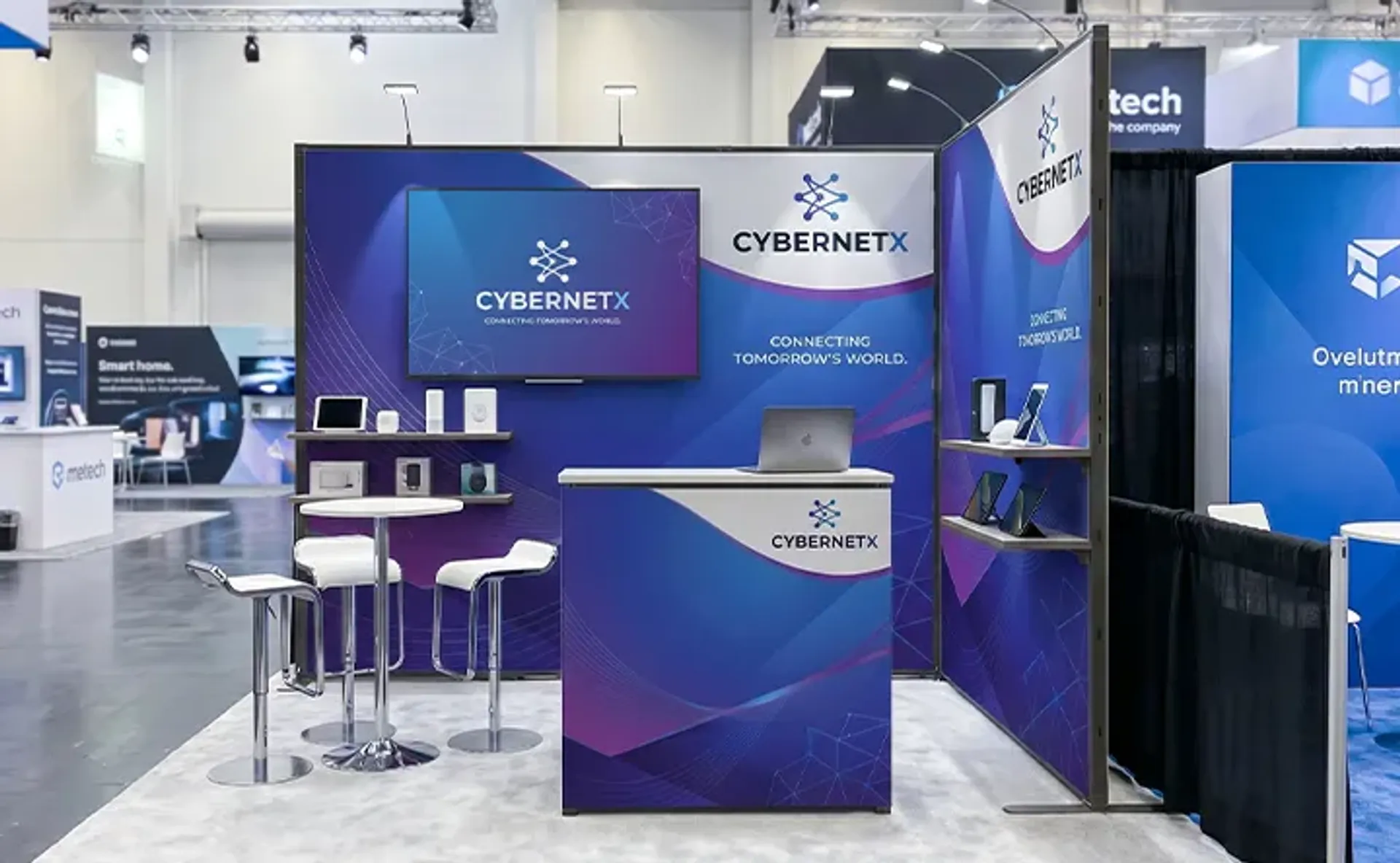 10x10 Heavy Duty Modular Trade Show Booth Corner
