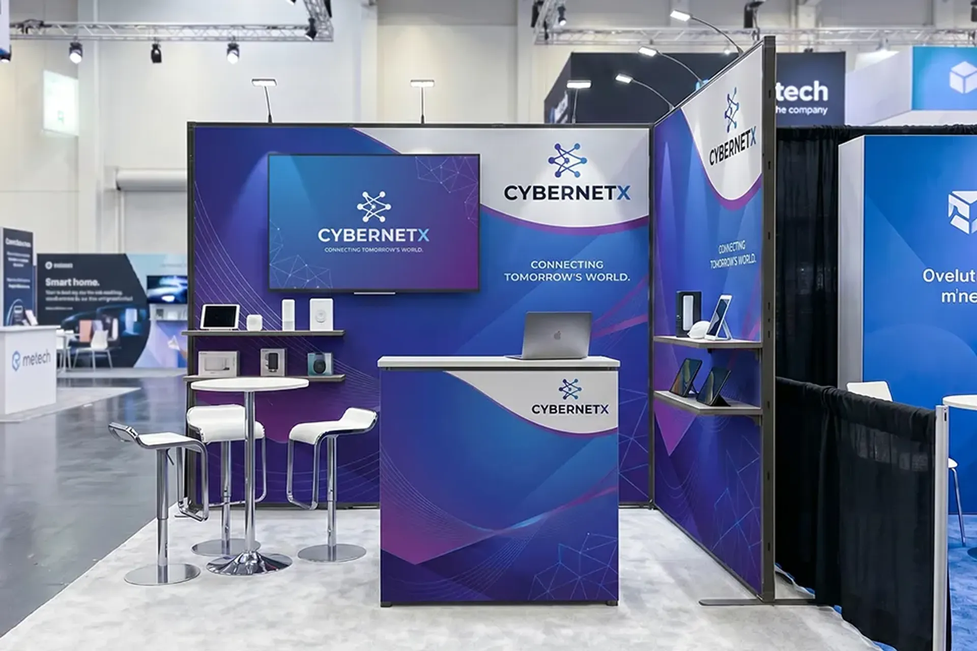 10x10 Heavy Duty Modular Trade Show Booth Corner