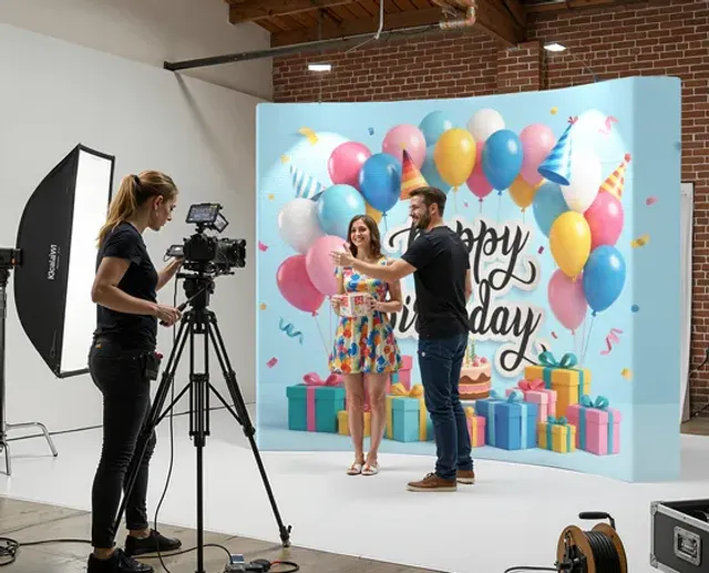 Gallery Curved Pop Up Display