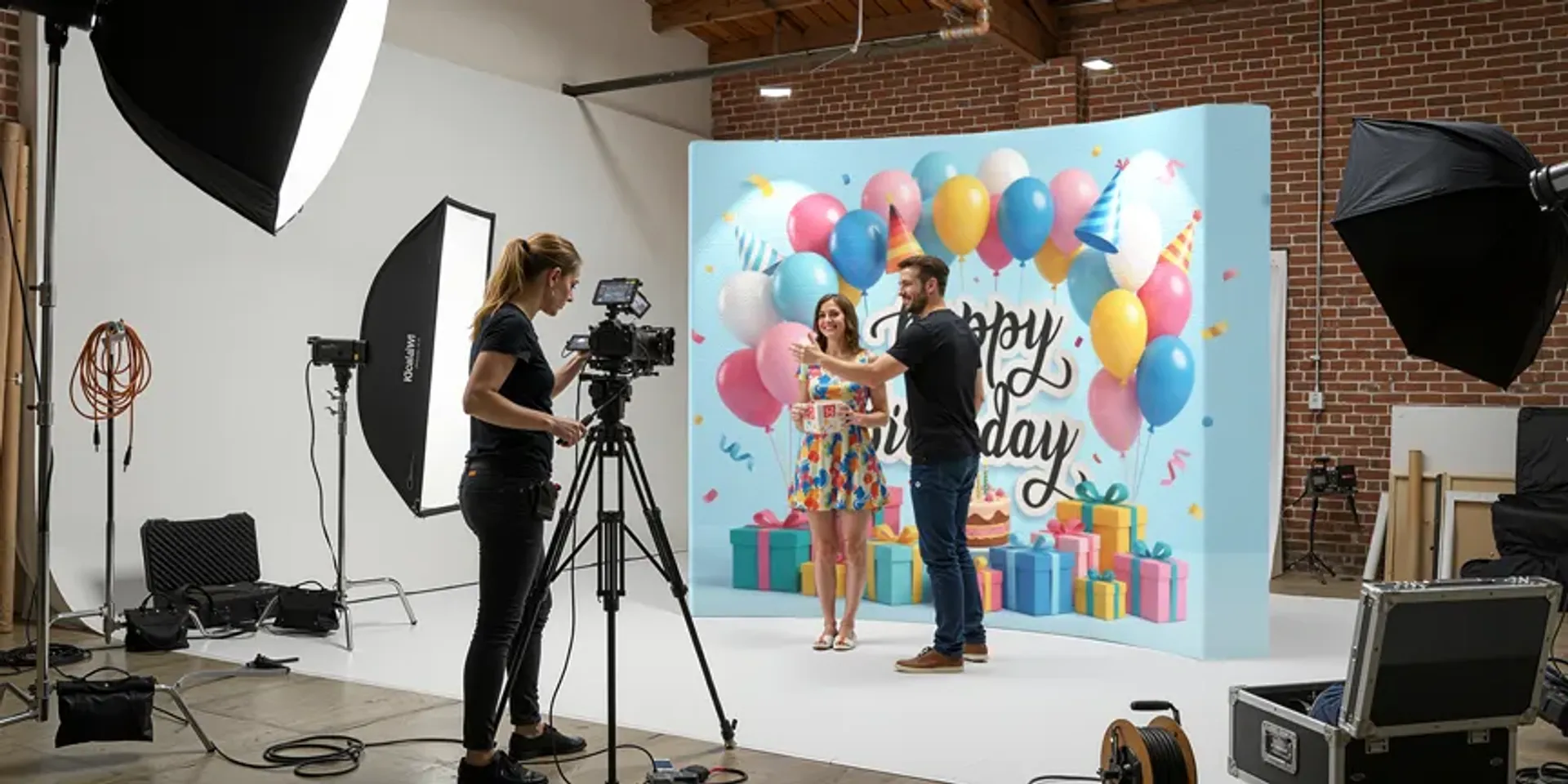 Gallery Curved Pop Up Display