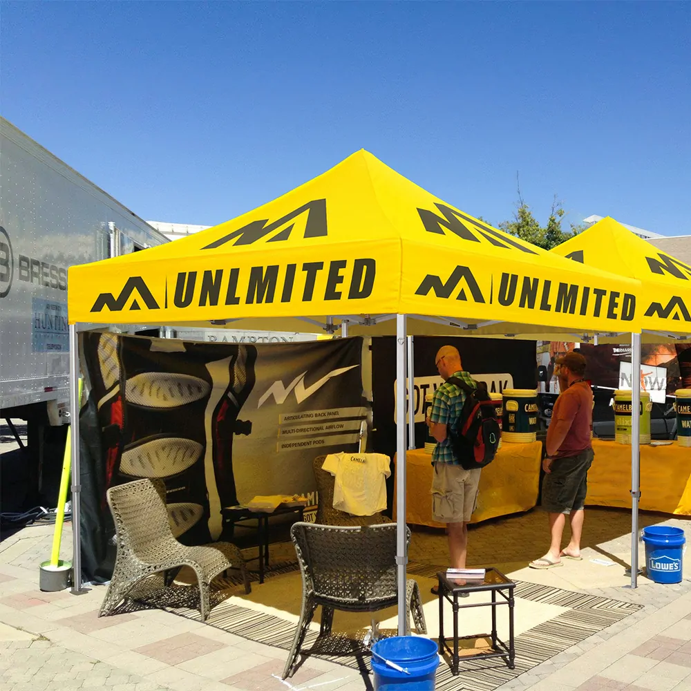 customize super heavy duty aluminum canopy tent for displaying your products in a farmer market