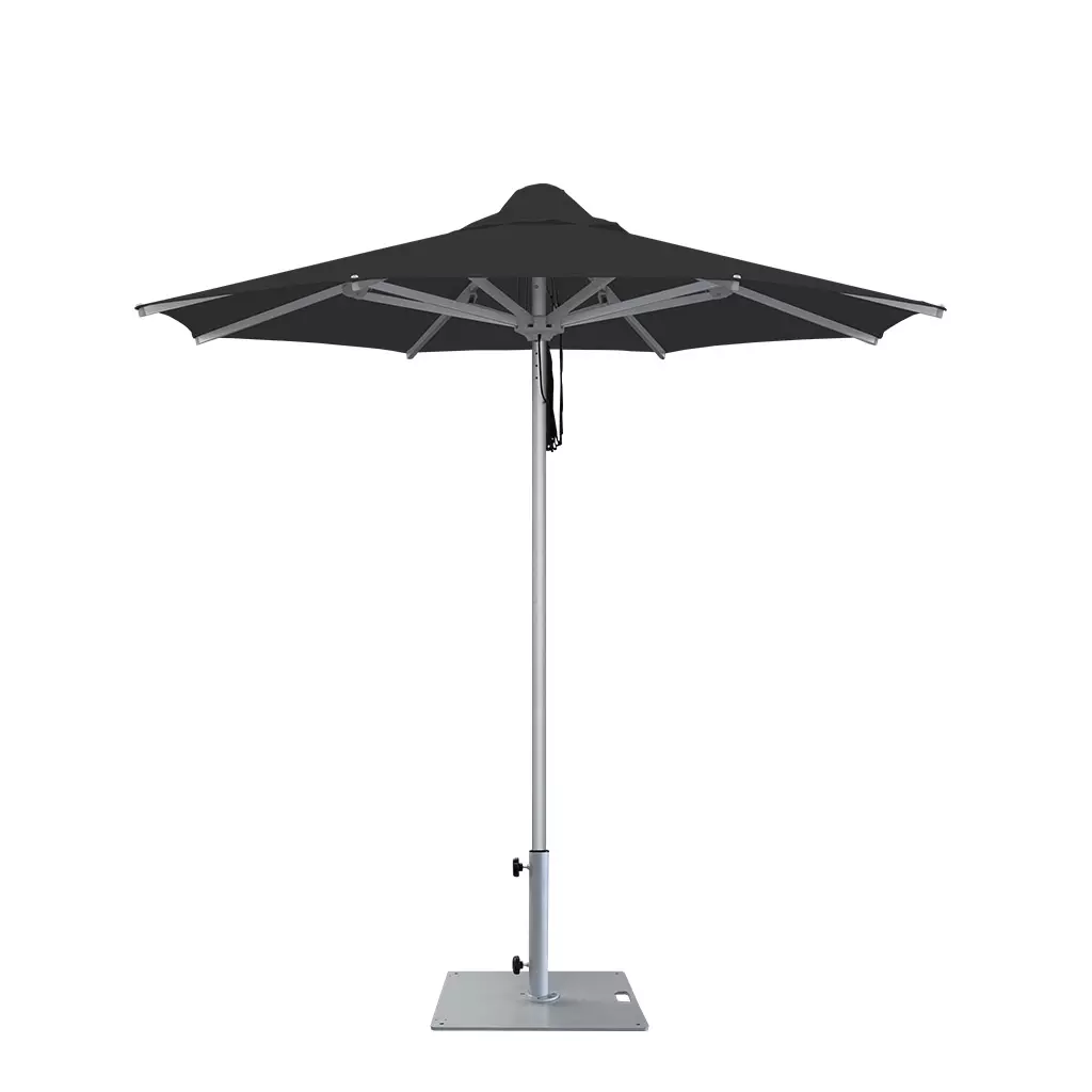 7.5ft Santorini Umbrella with black roof