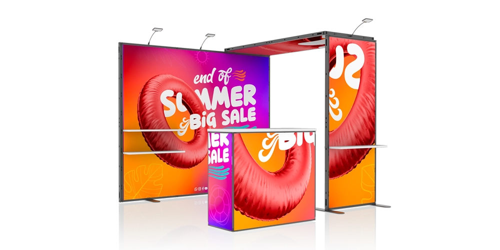 10x10 quickModule trade show exhibition booth – 2