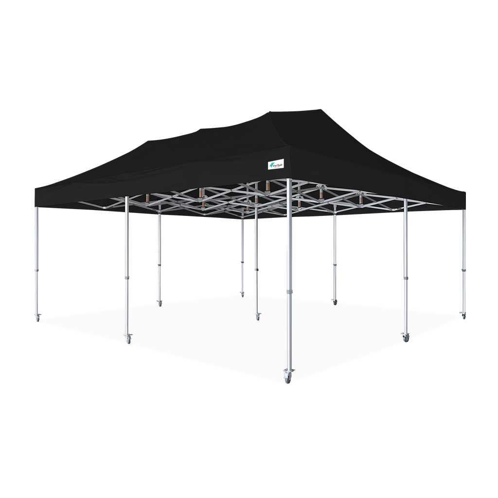 Y7 canopy tent 20ft x 20ft with black roof