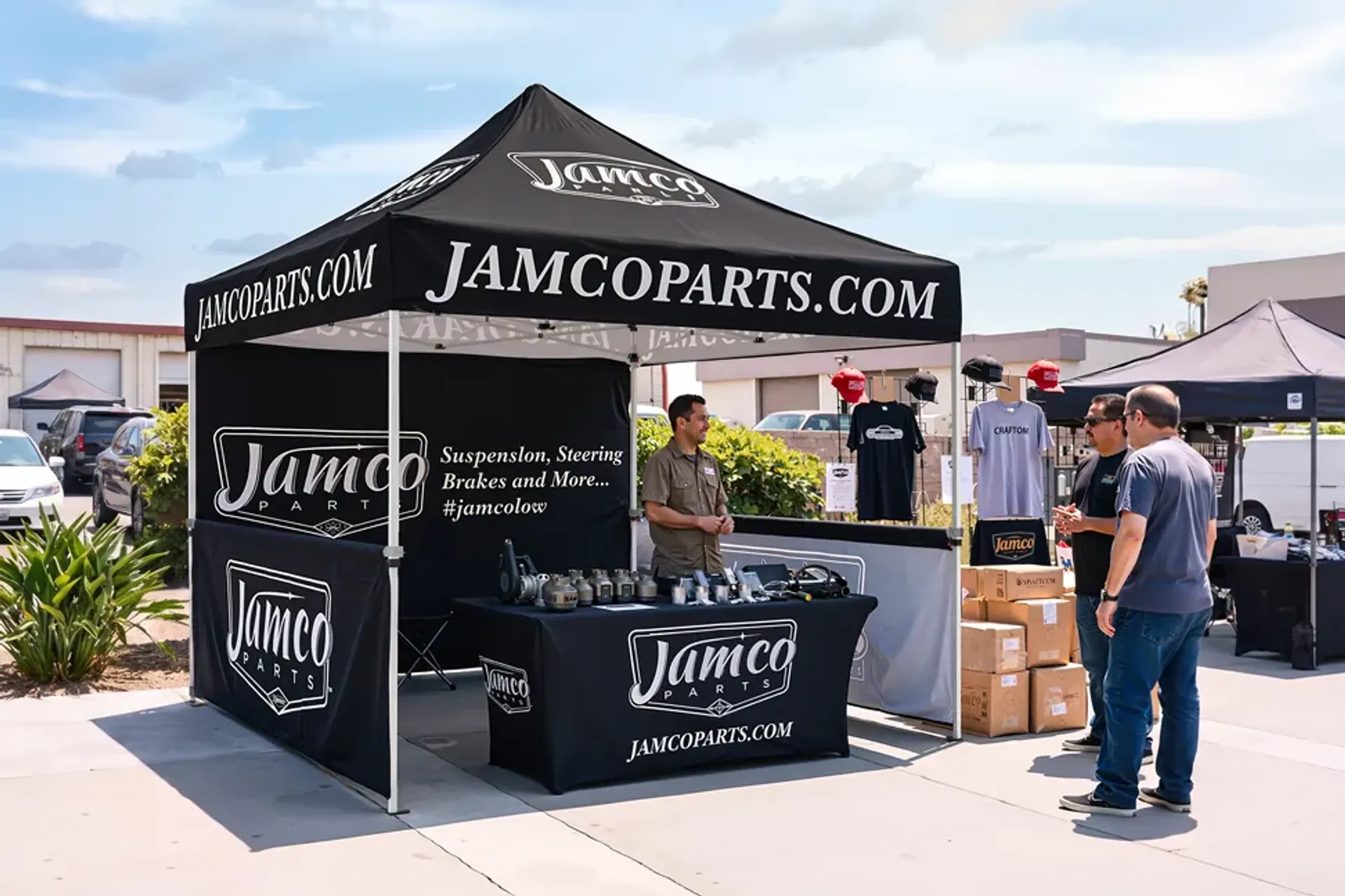 10'x10' Custom Canopy Tent with Full & Half Sidewall