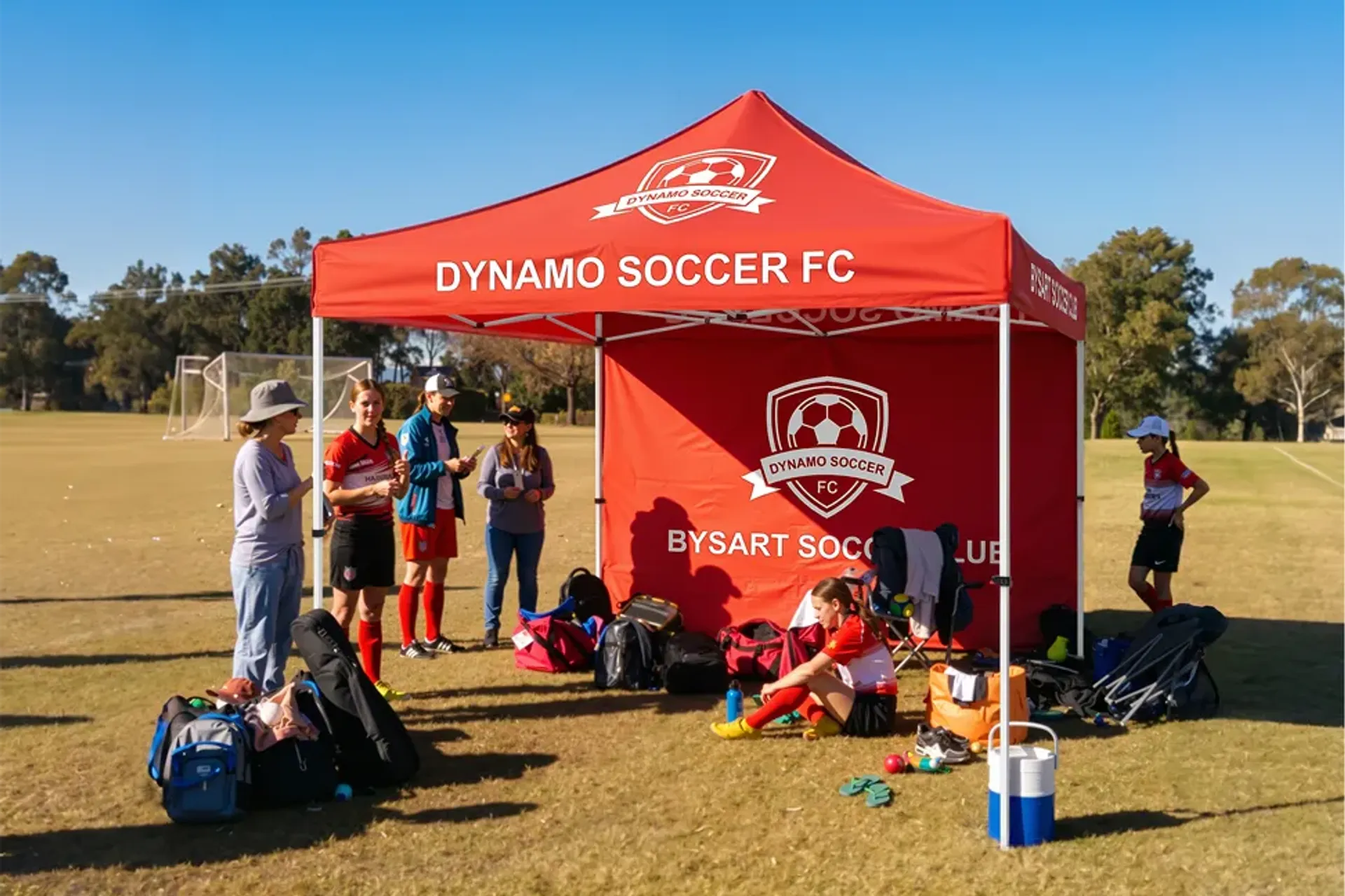 10'x10' Custom Canopy Tent with Full Back Sidewall