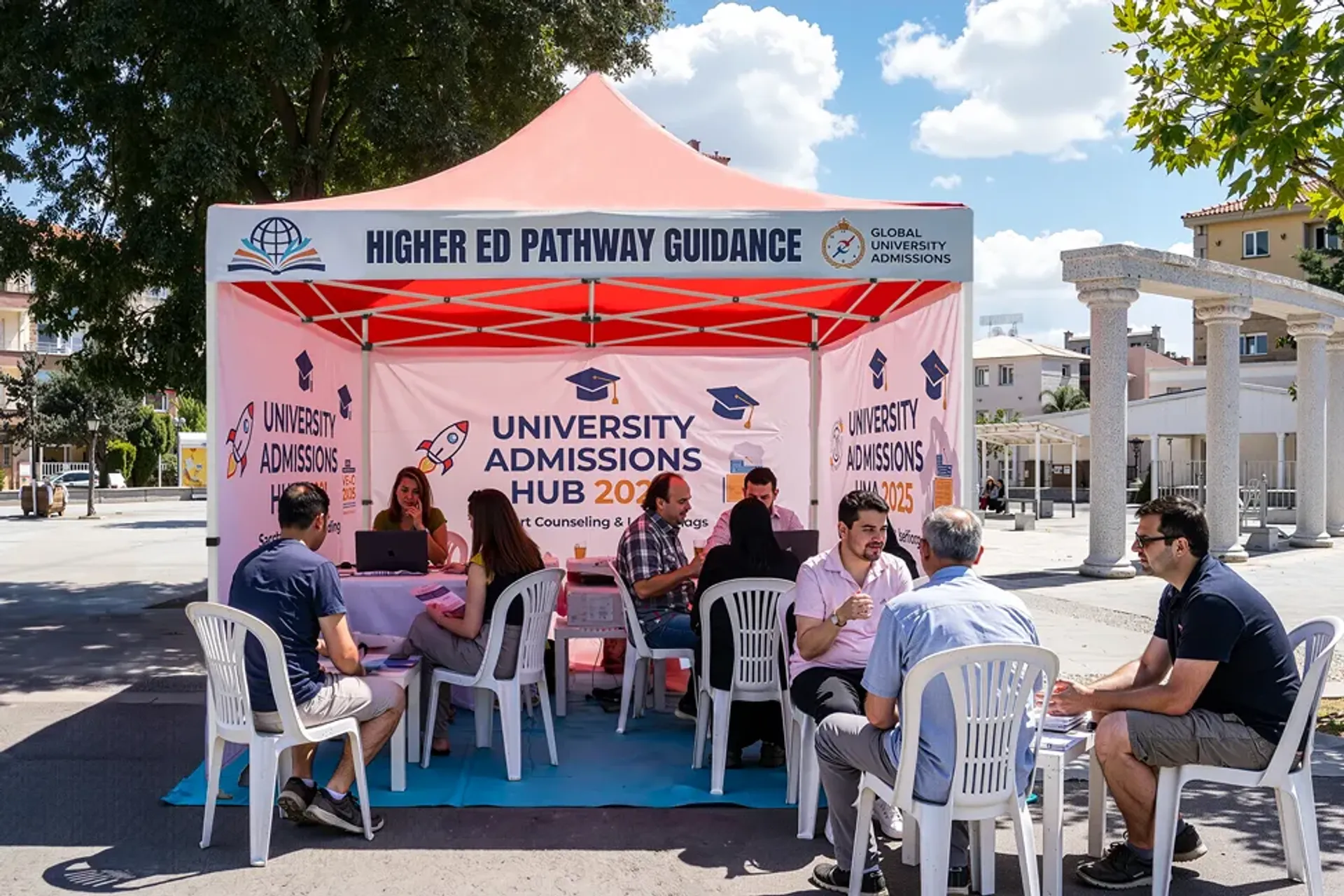 10'x10' Custom Canopy Tent with Three Full Sidewall