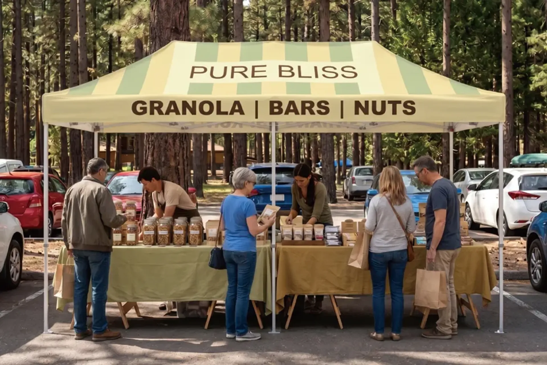 10'x20' Custom Canopy Tent with Full Roof