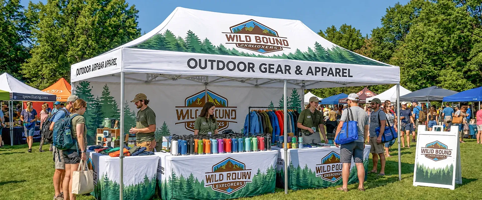 Vendor Canopy Tent for Outdoor Markets