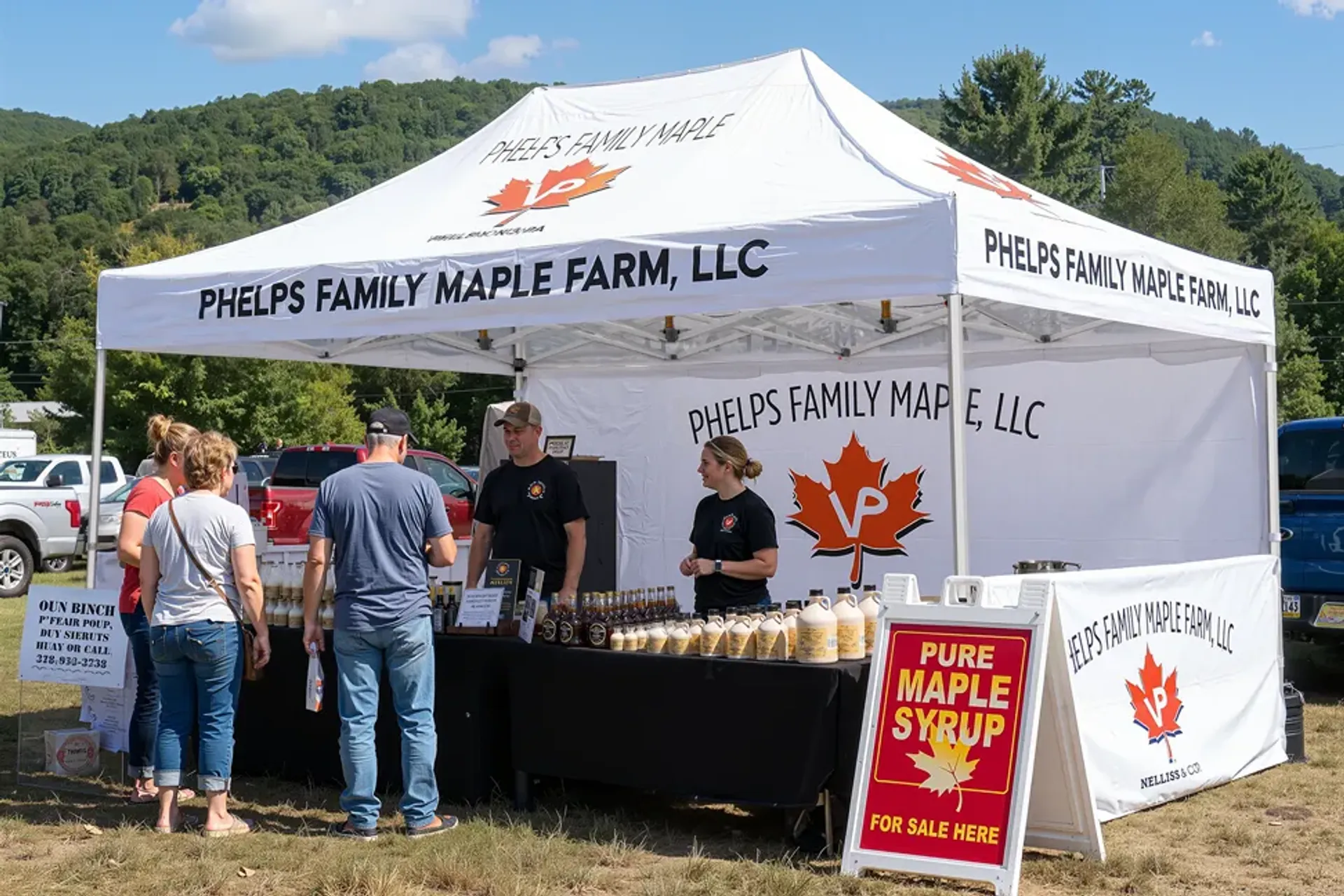 13'x20' Custom Canopy Tent with full&half sidewall