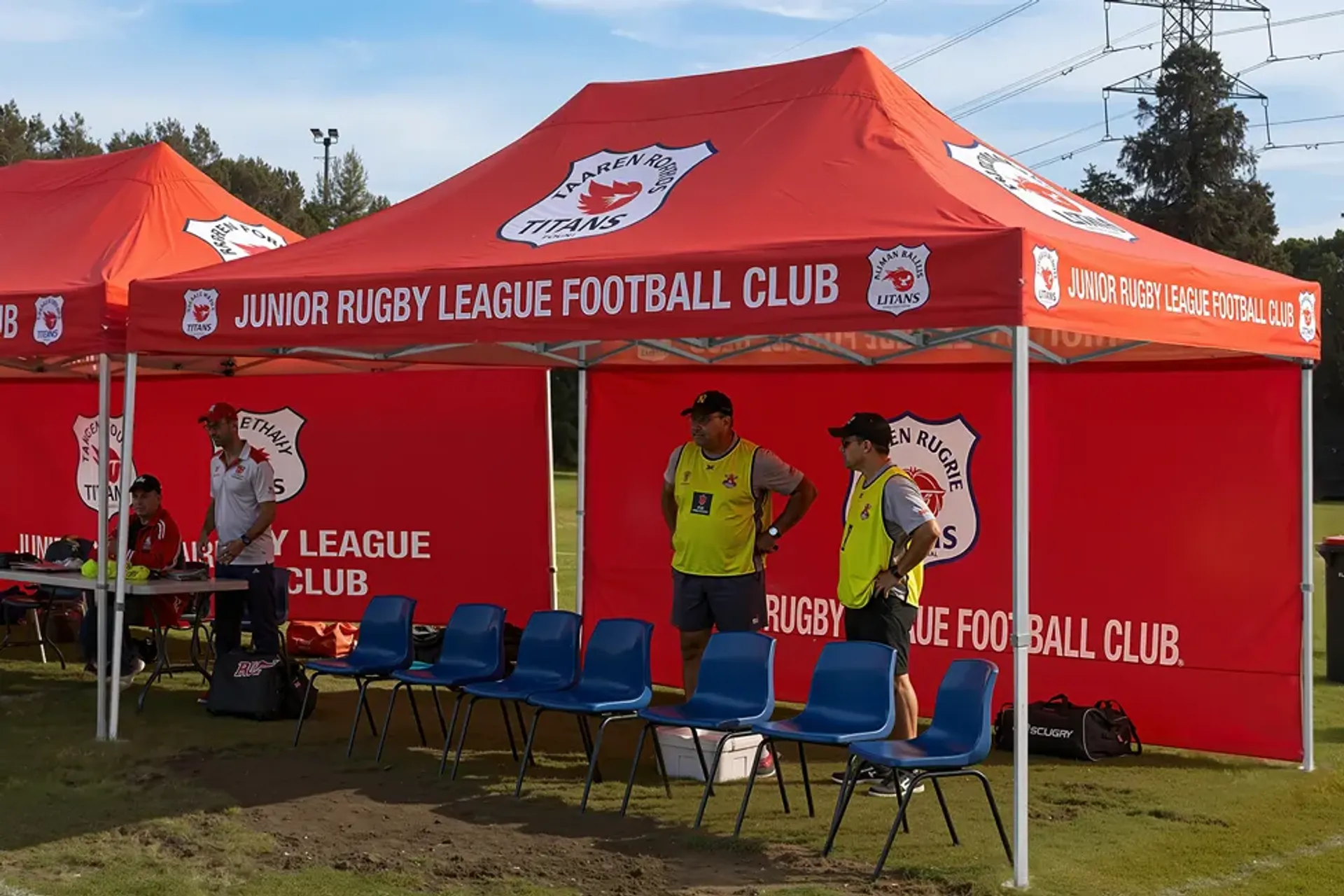 13'x20' Custom Canopy Tent with Full back sidewall