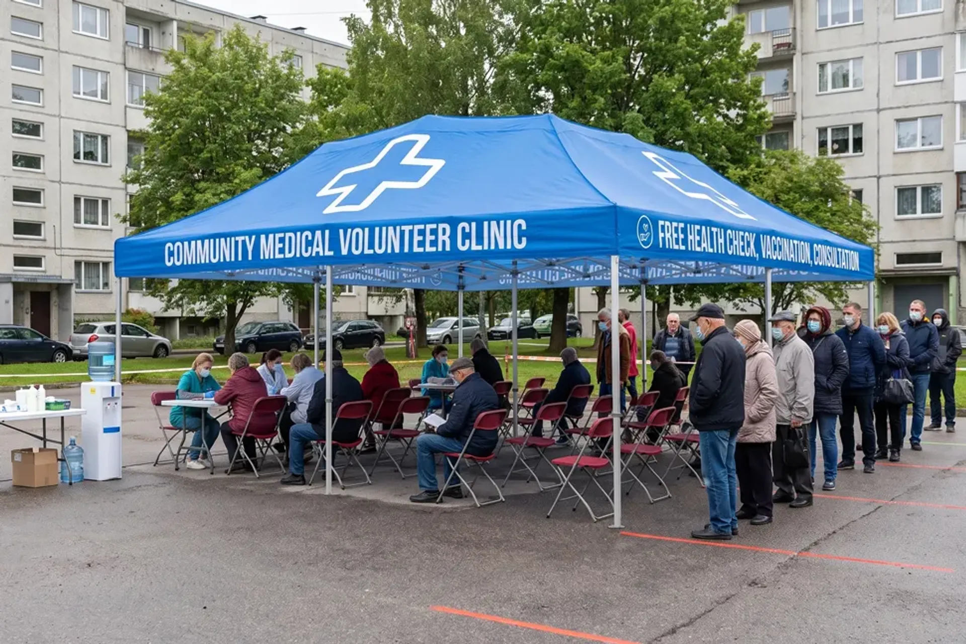 20'x20' Custom Canopy Tent with Full Roof