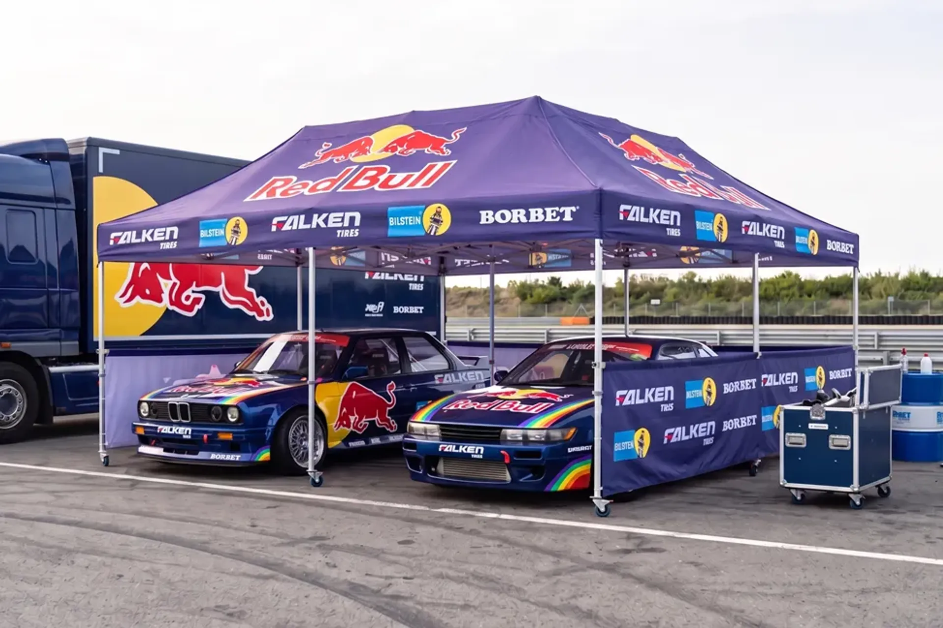 20'x20' Custom Canopy Tent with Three Half Sidewall