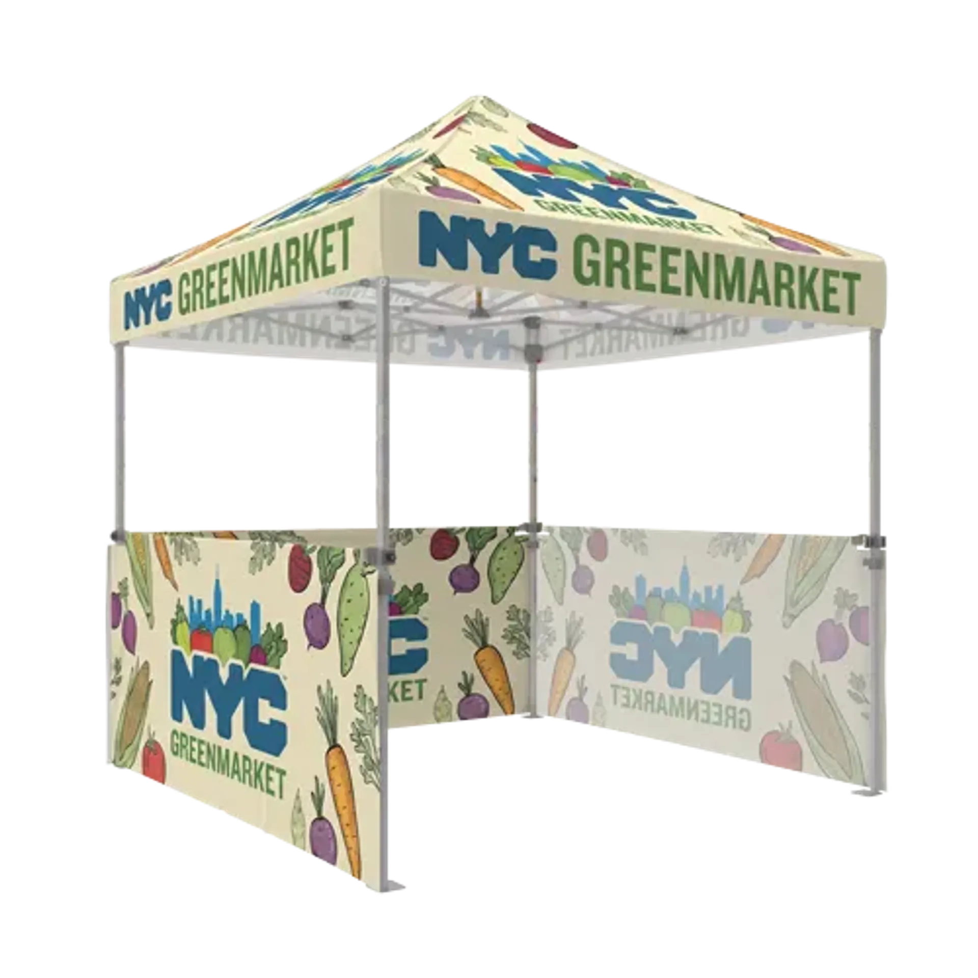 Custom Canopy Tent with 3 Half Walls