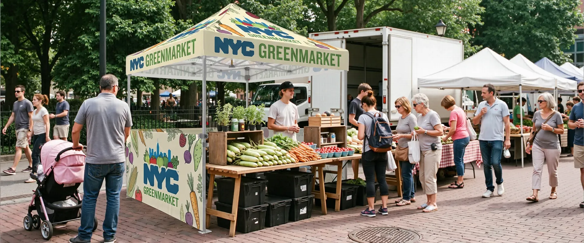 Crowded Farmers Markets