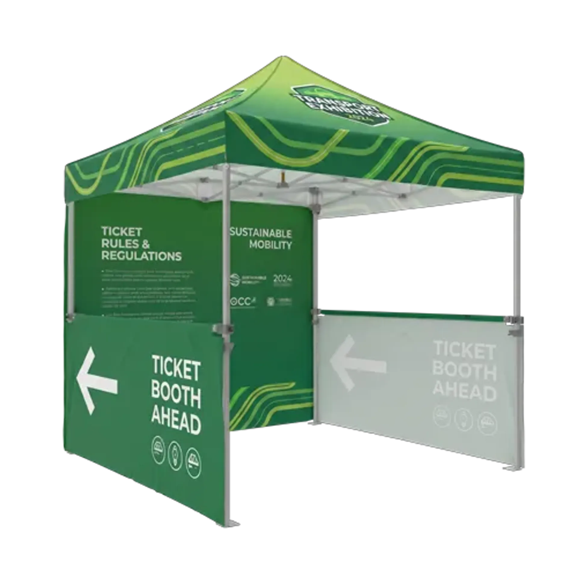 Custom Canopy Tent with Full & Half Walls