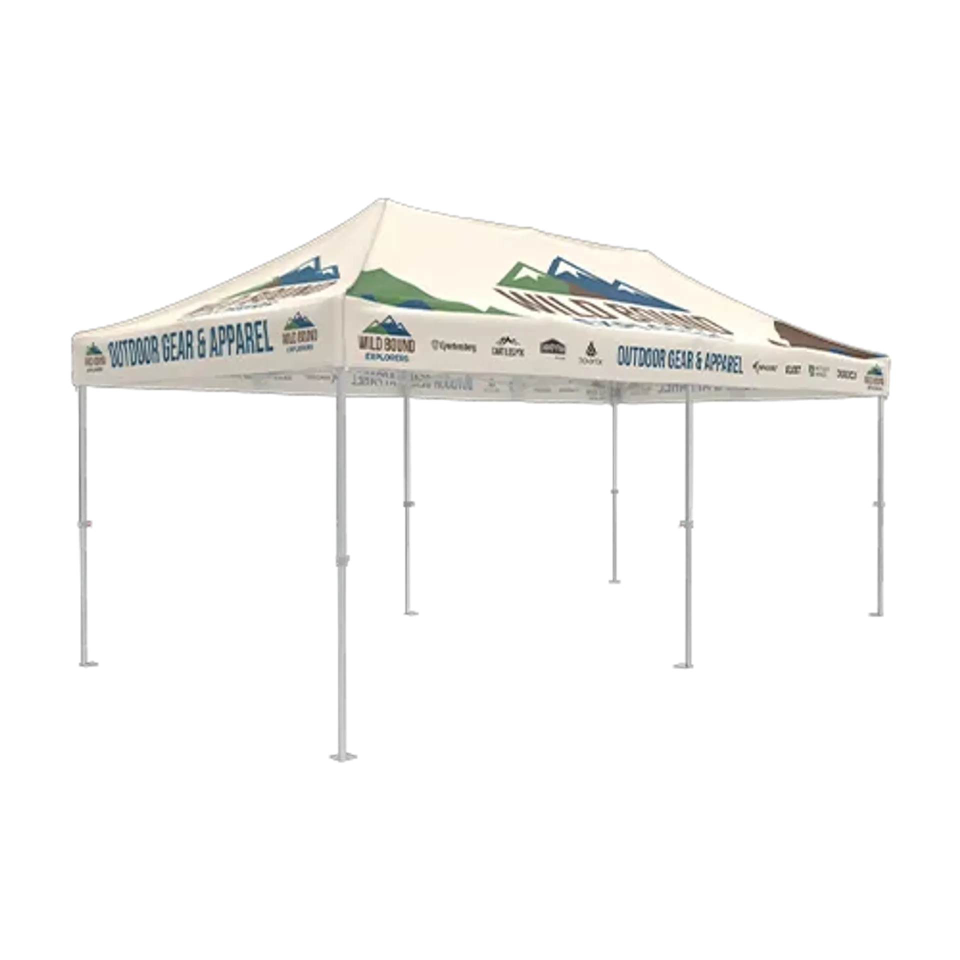 10x20 custom canopy tent with full roof