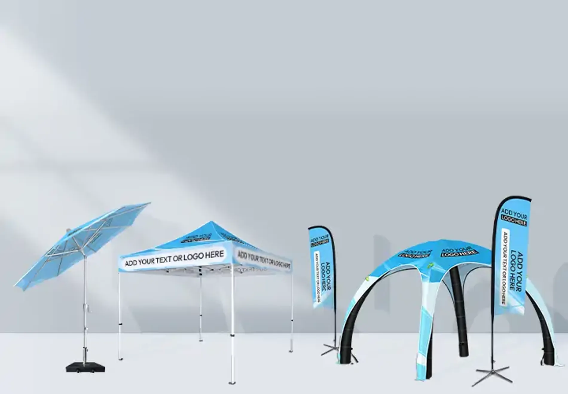 Canopy tent with yellow roof