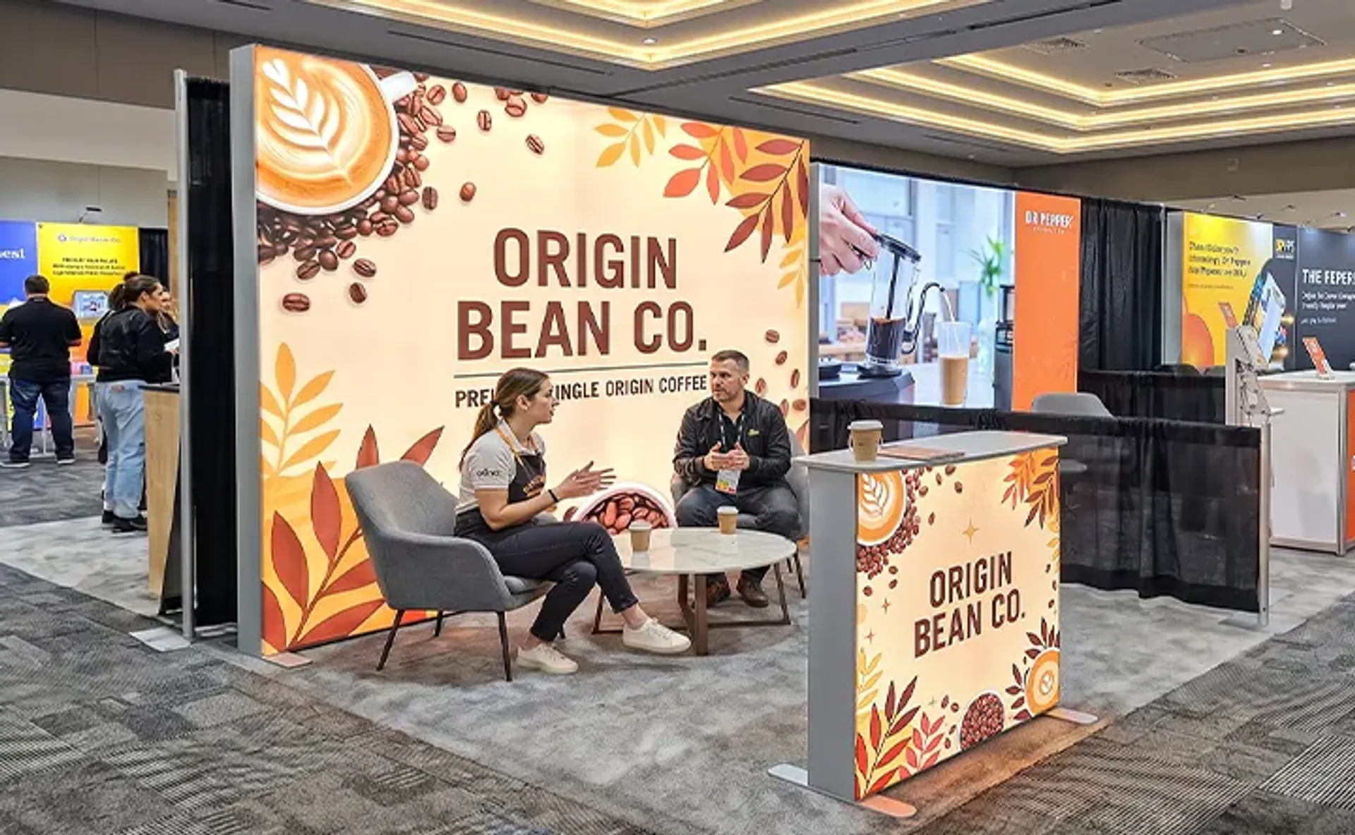 10x10 Backlit Trade Show Booth