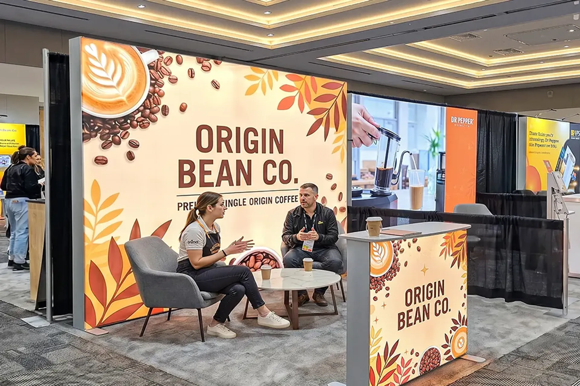 10x10 Backlit Trade Show Booth