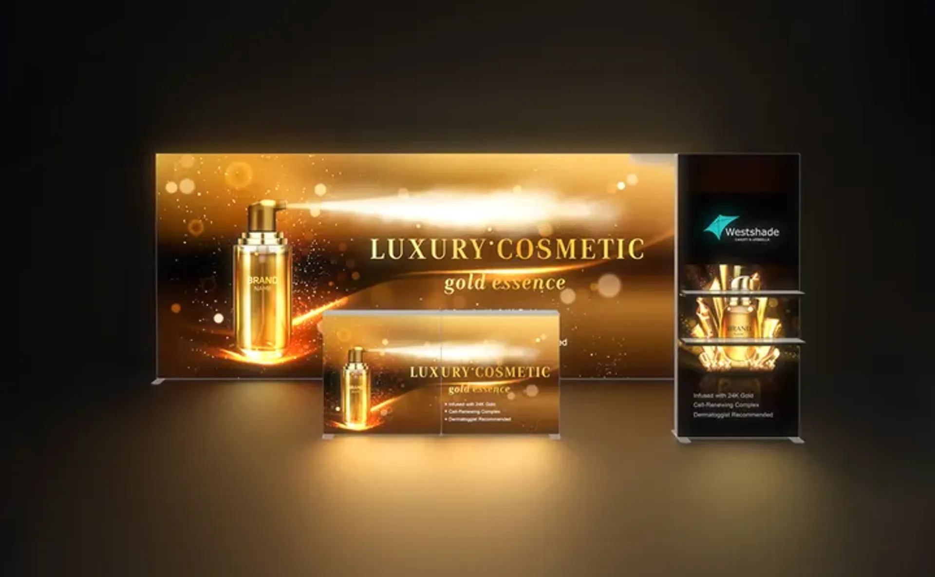 10x20 Backlit Trade Show Booth with Archway