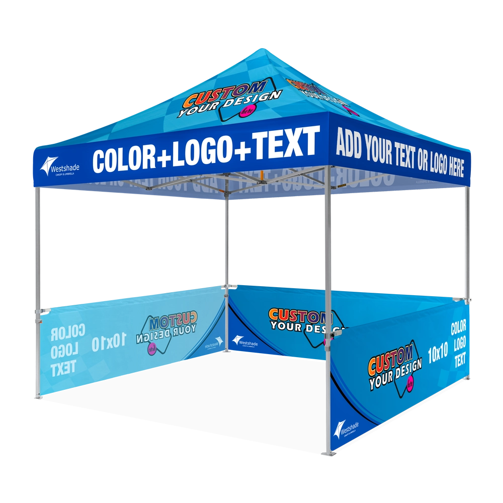 Custom Canopy Tent with Three Half Walls