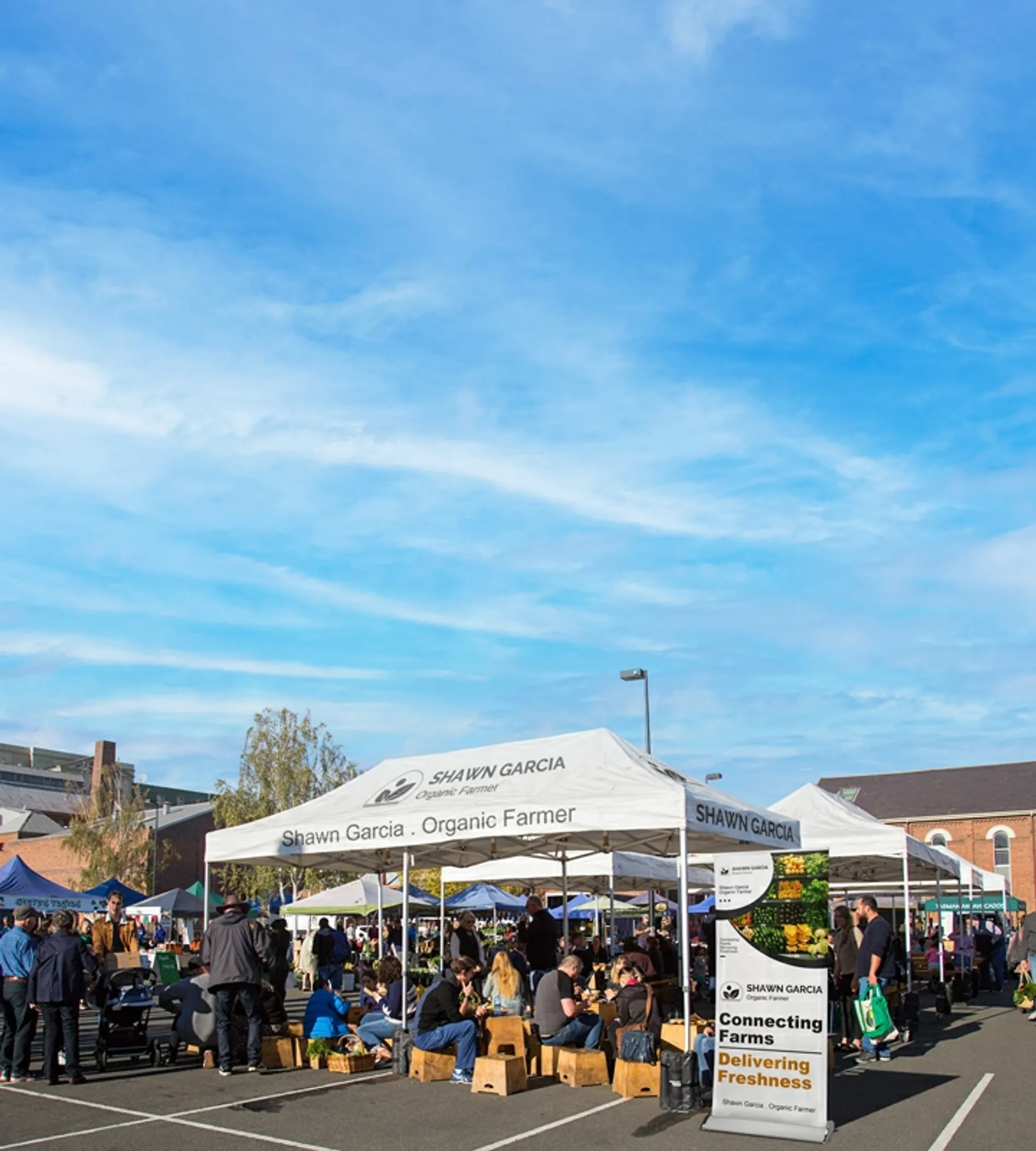 Custom canopy tent package for business event