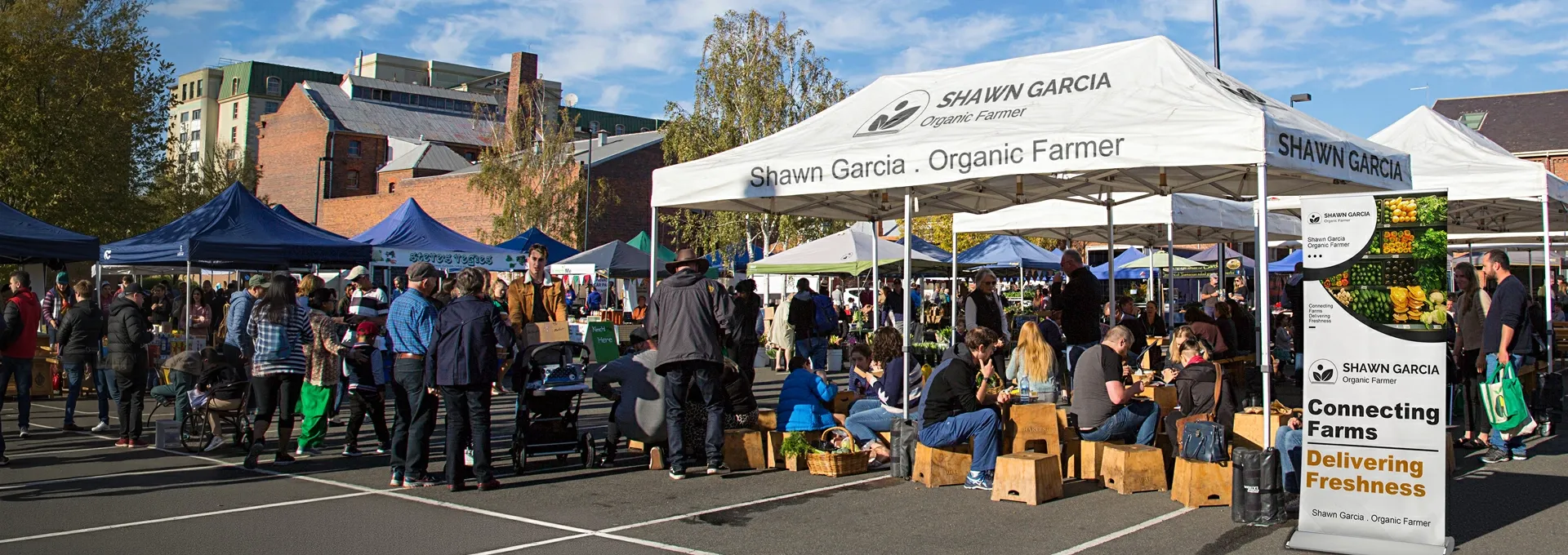 Custom canopy tent package for business event