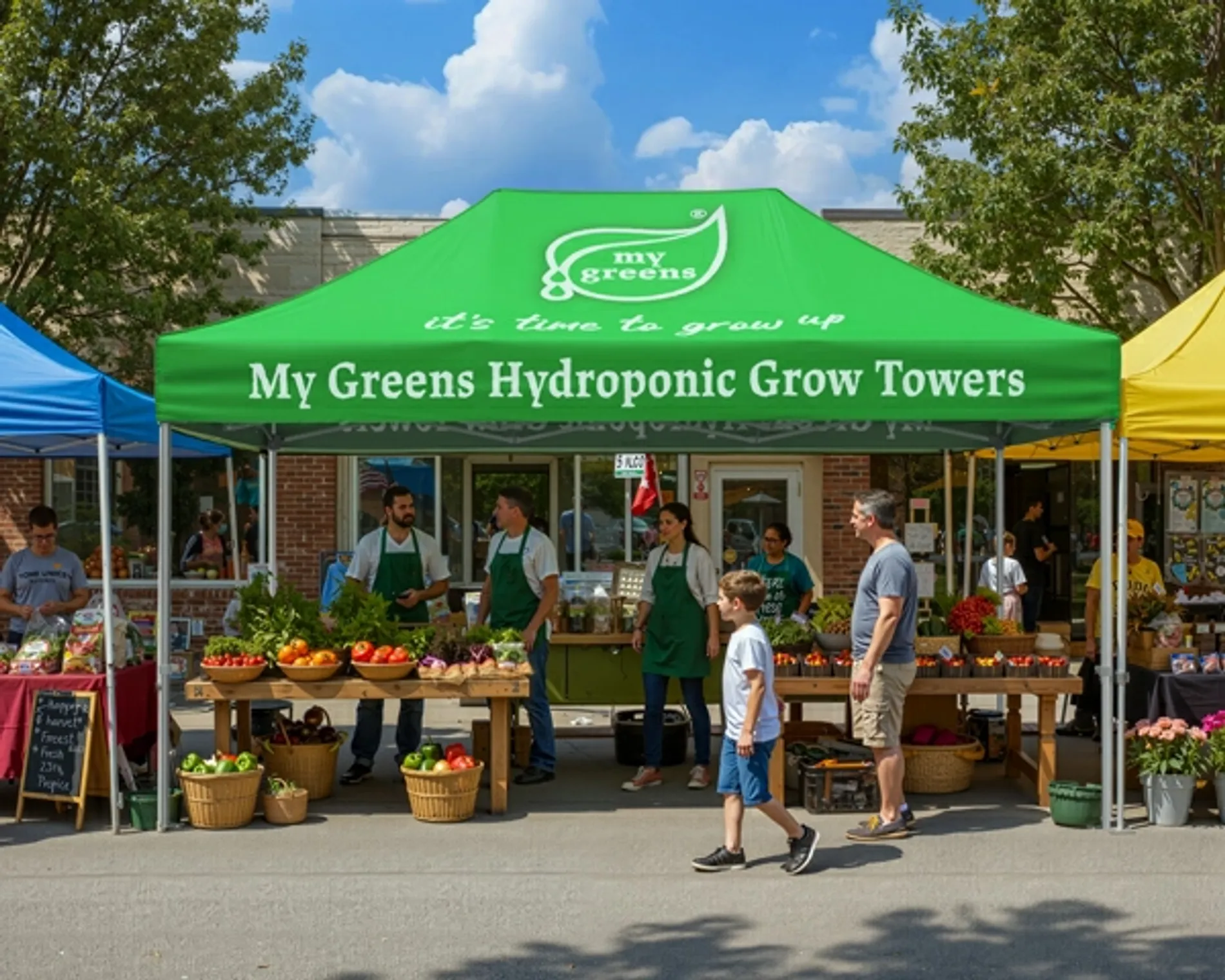 Custom canopy tent package for outdoor event