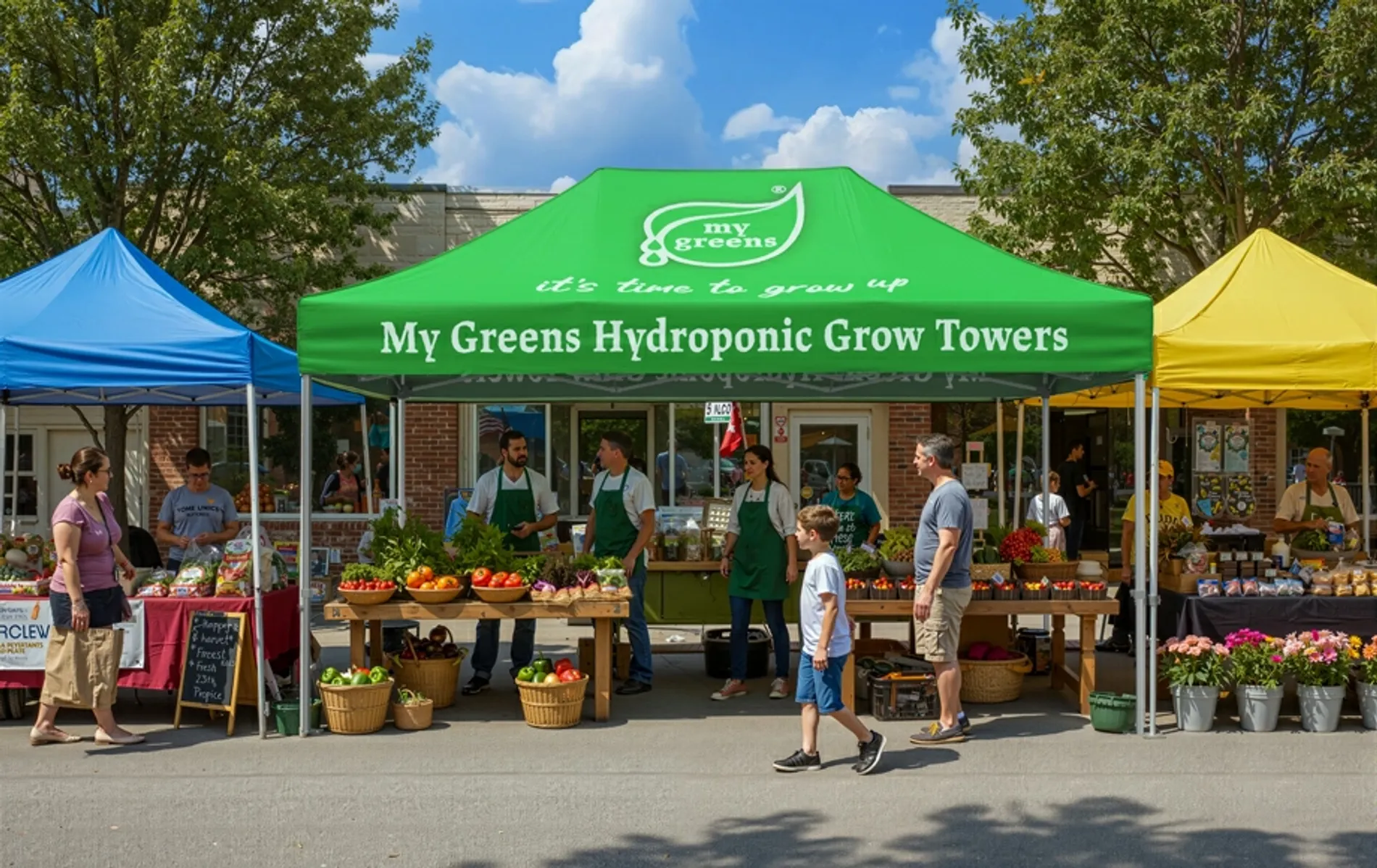 Custom canopy tent package for outdoor event