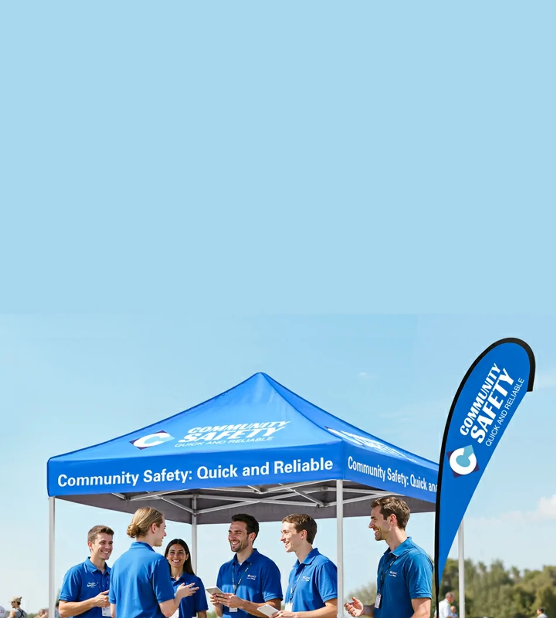 Custom canopy tent package for outdoor event