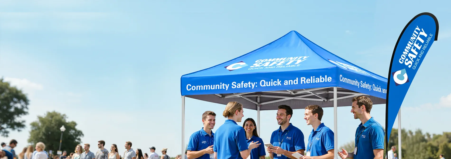 Custom canopy tent package for outdoor event