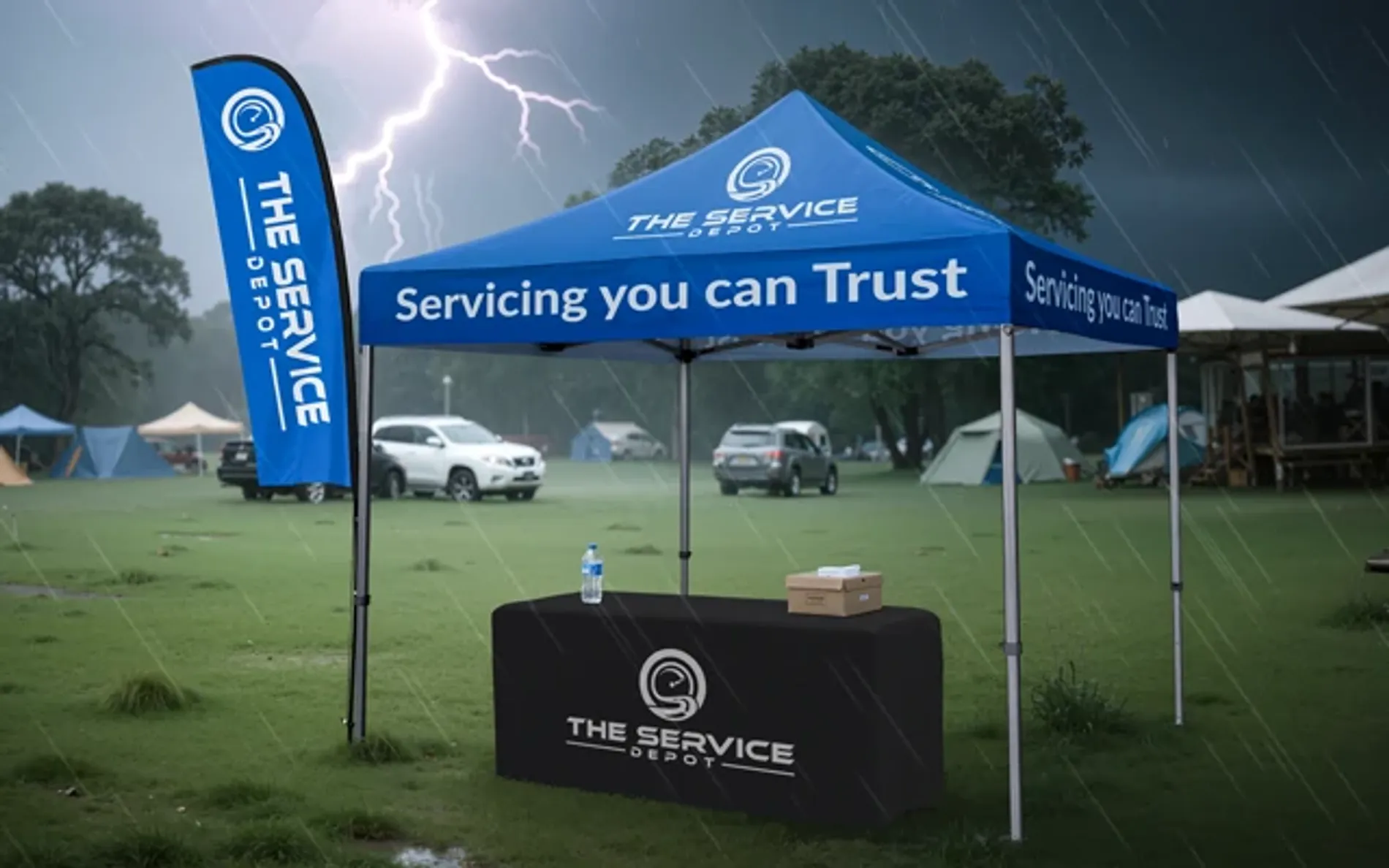 Custom canopy tents stand strong in harsh outdoor environments