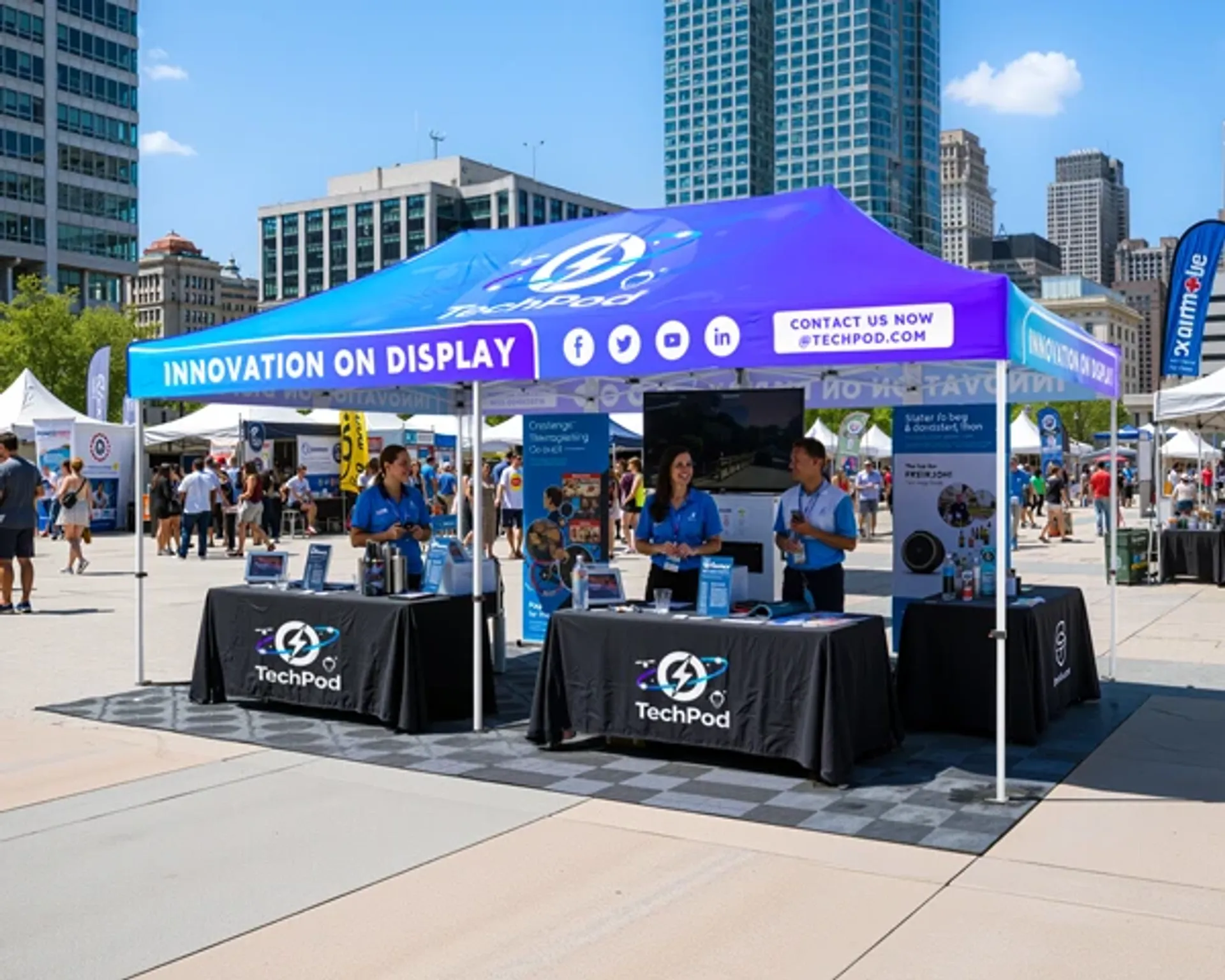 Custom canopy tent for community & event planners