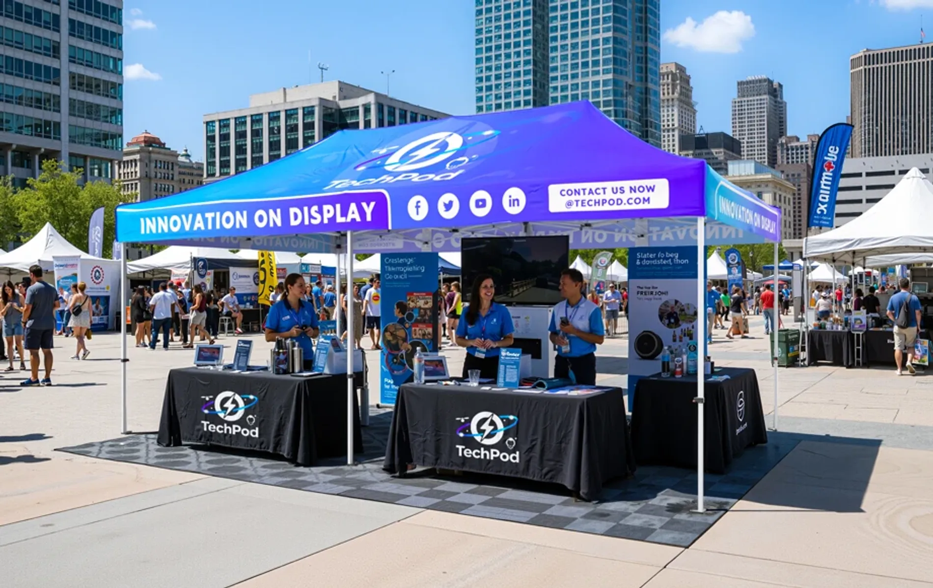 Custom canopy tent for community & event planners