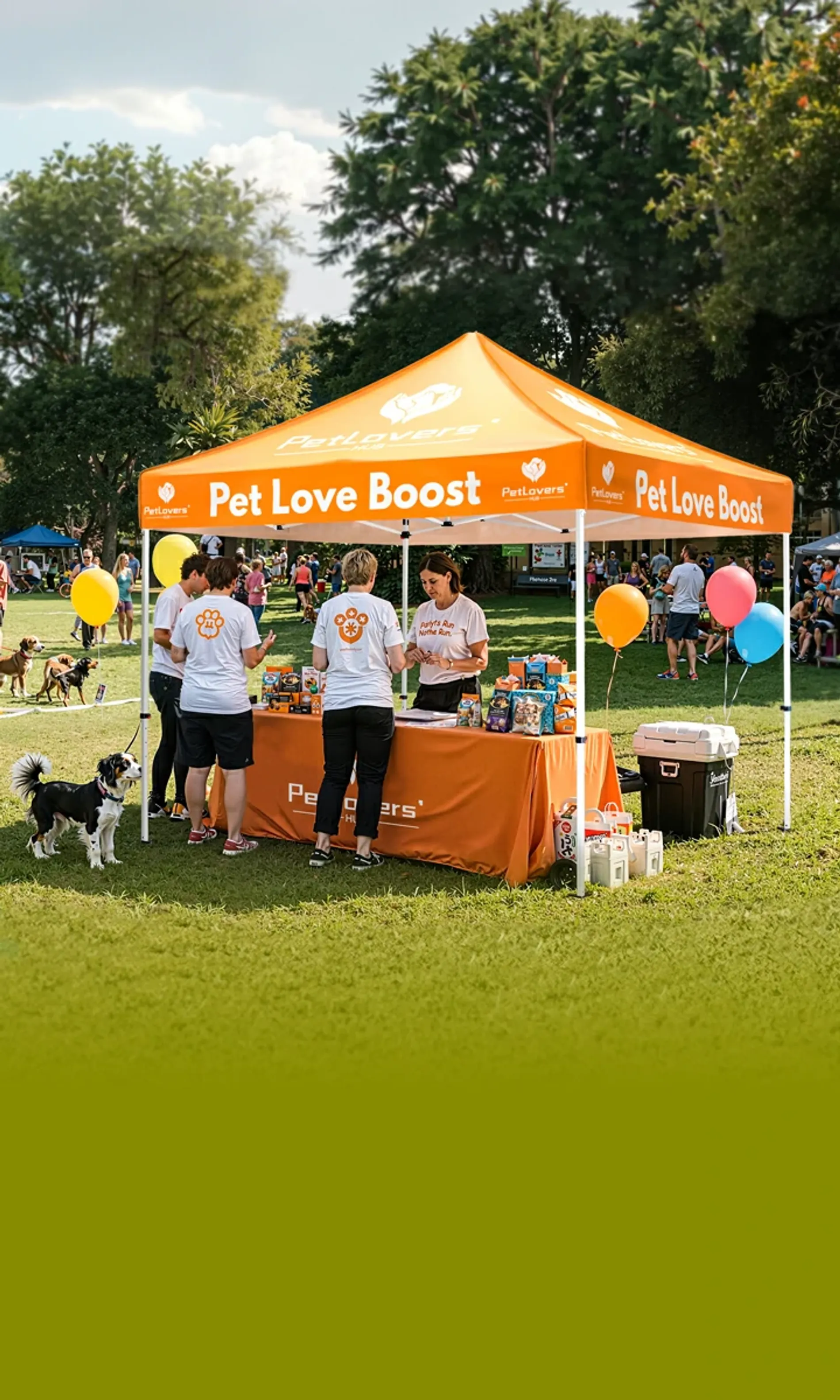 Custom canopy tent for community & event planners