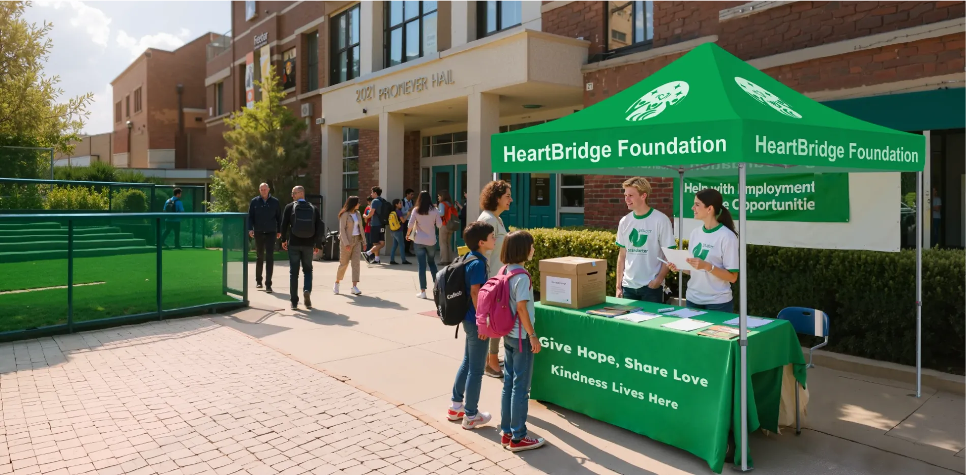 Custom canopy tent package for outdoor event