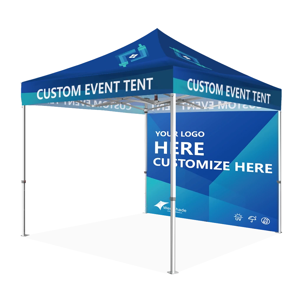 Custom Canopy Tent with Full Back Sidewall