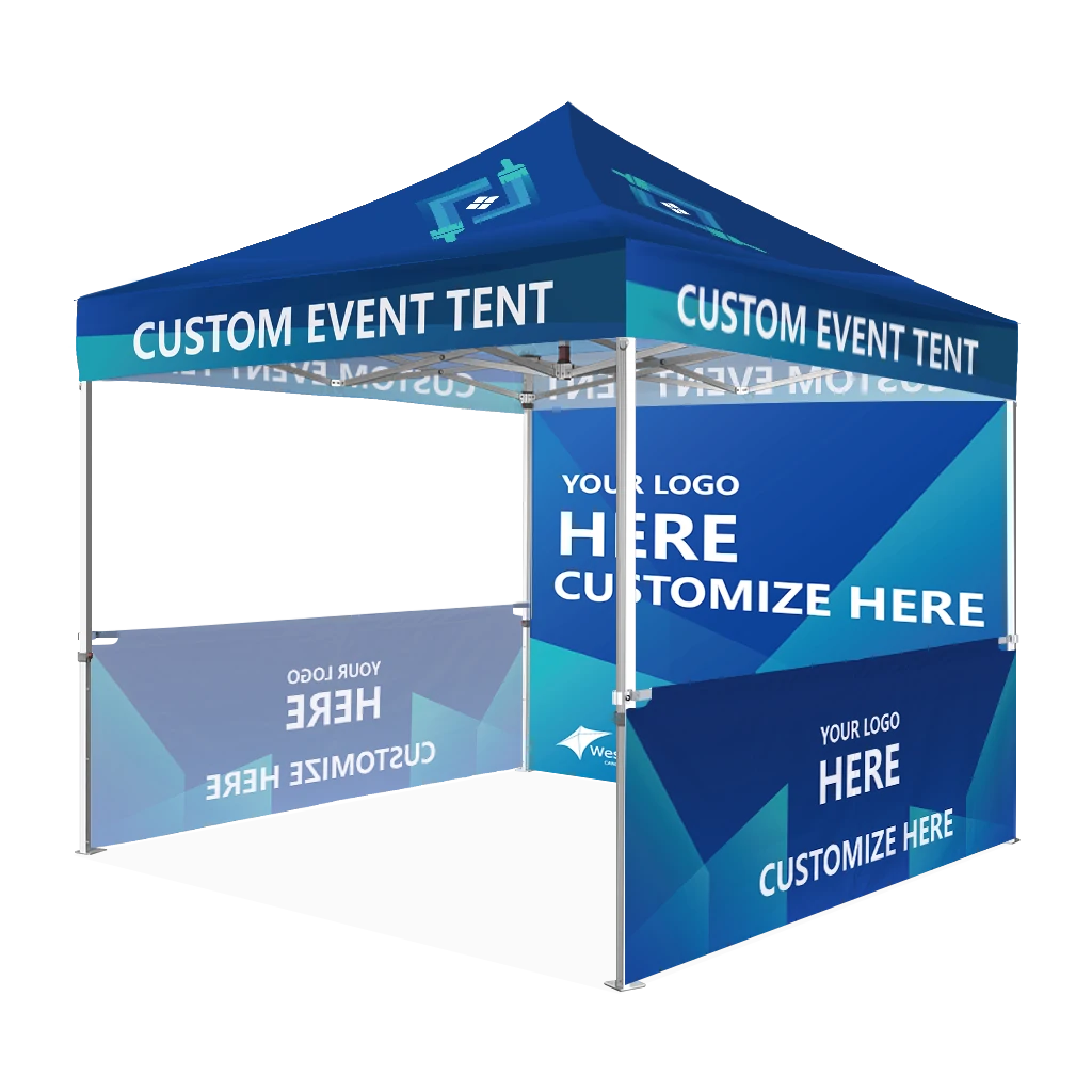 Custom Canopy Tent with Full & Half Sidewall