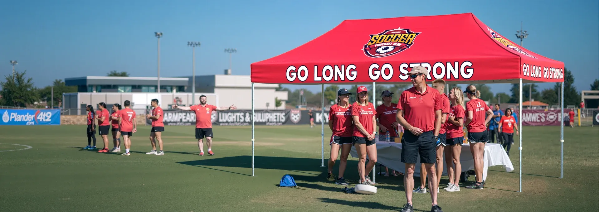 Custom canopy tent for sport outdoor event