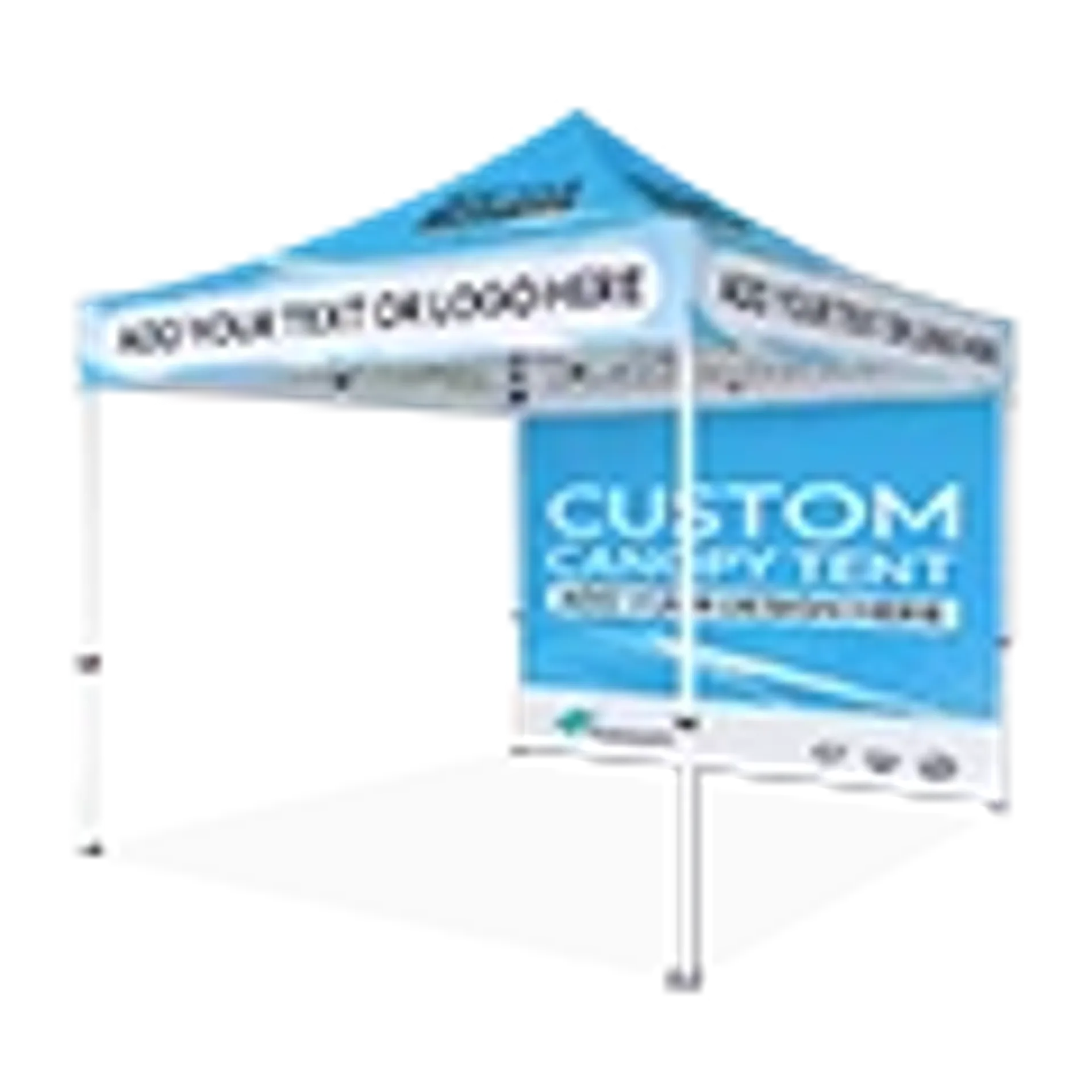 custom canopy tent with back wall