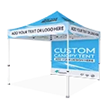 custom canopy tent with back wall