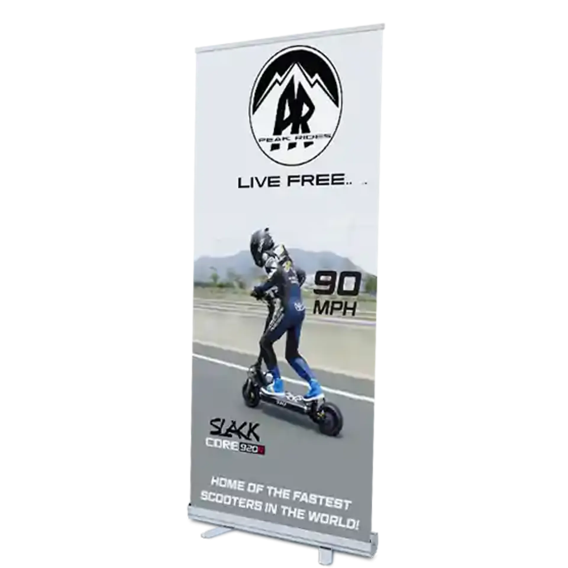 Deluxe retractable banner