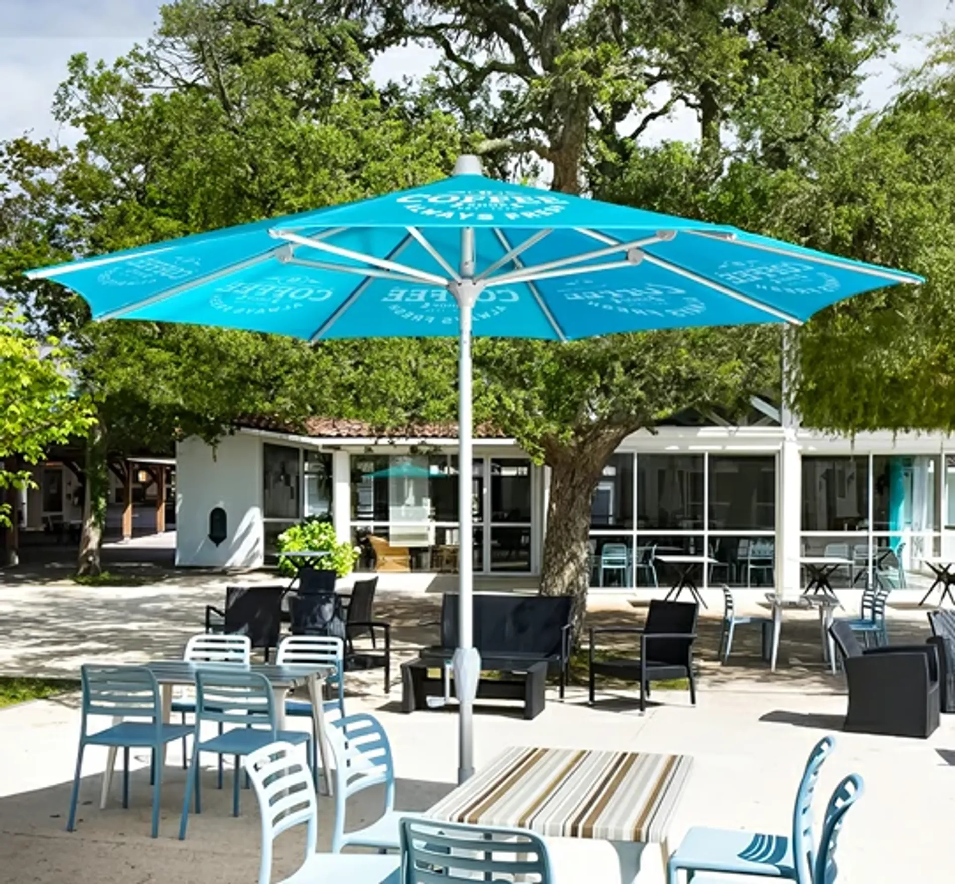 Pushup Patio Umbrella for Hotel