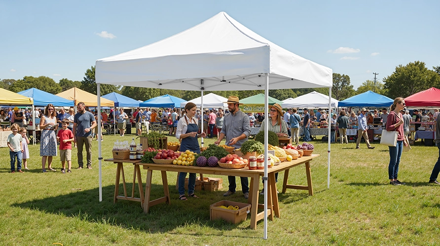 Pop up canopy tent perfect for farmer market
