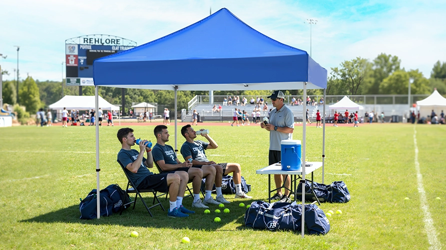 Pop up canopy tent perfect for sports teams