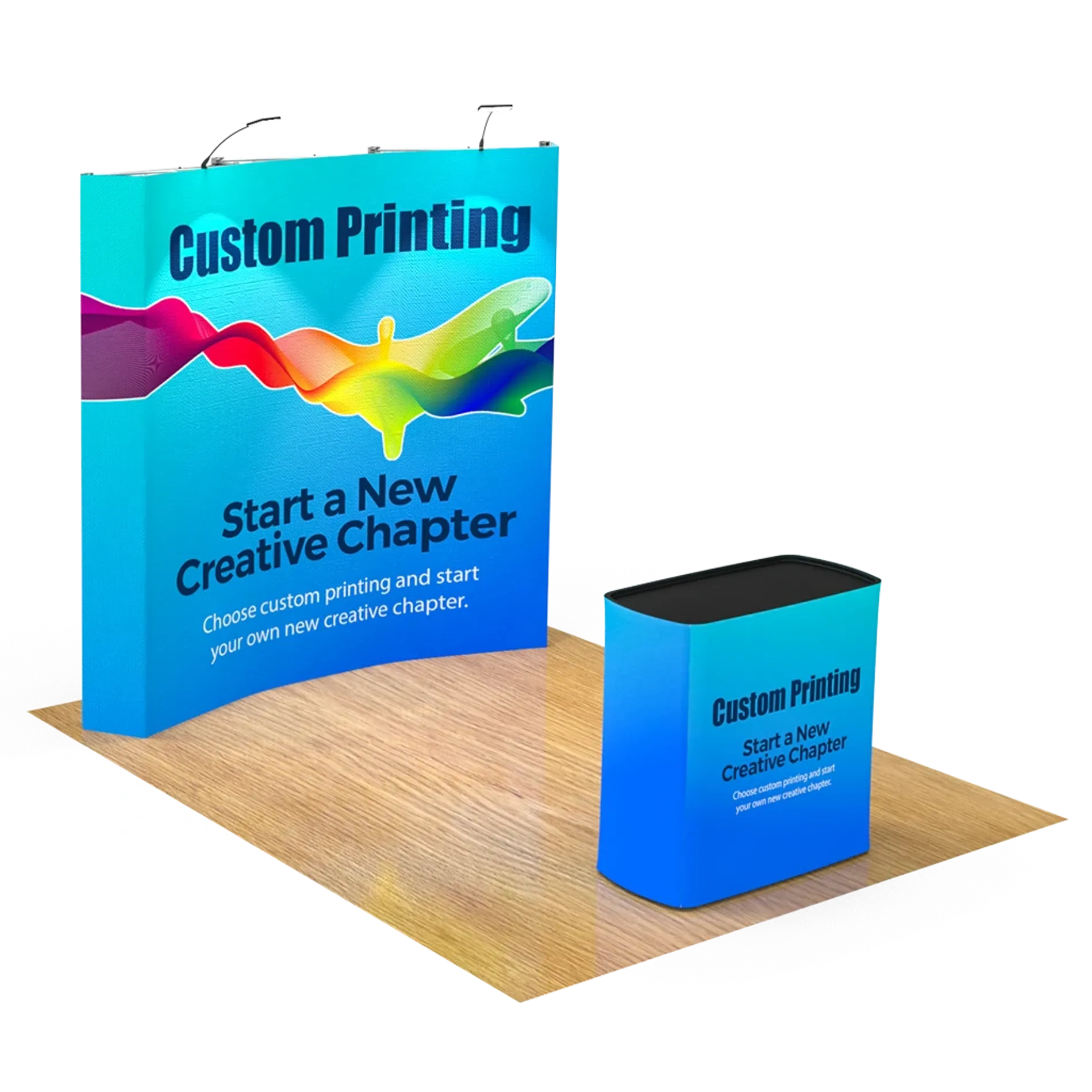 Curved Pop Up Trade Show Display Booth