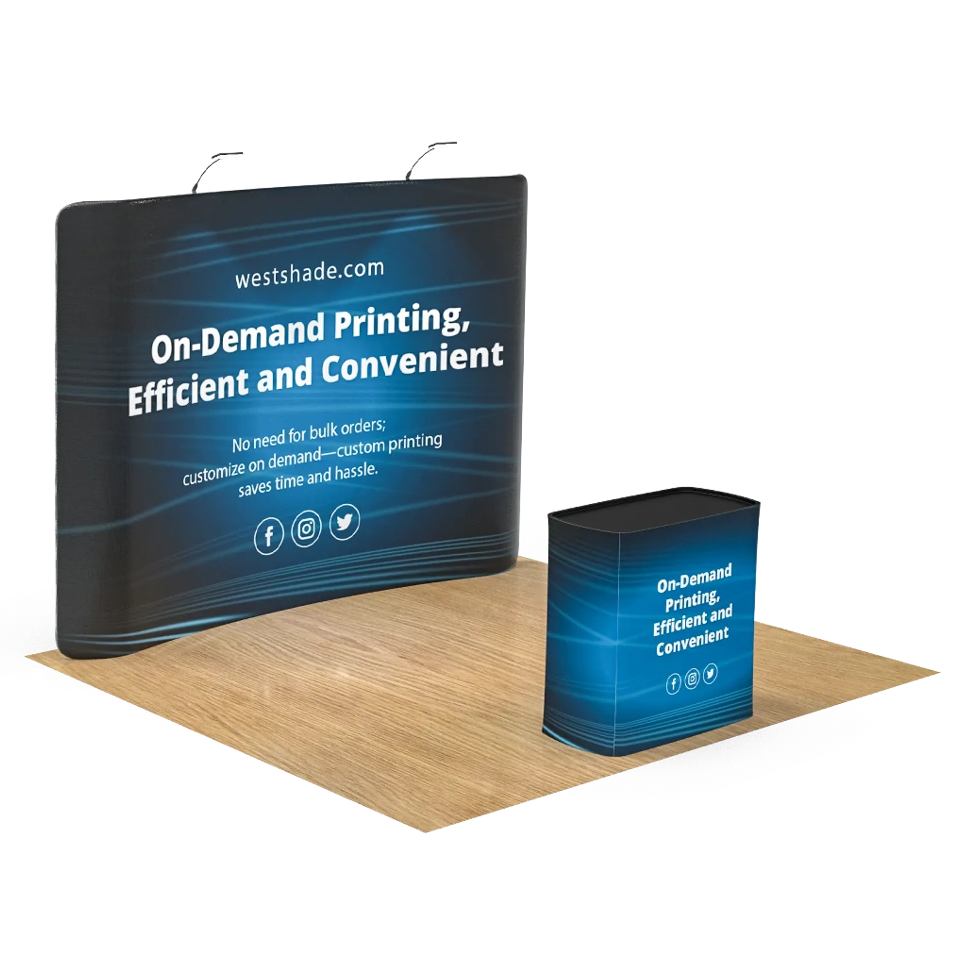 Curved Tension Fabric Trade Show Display Booth